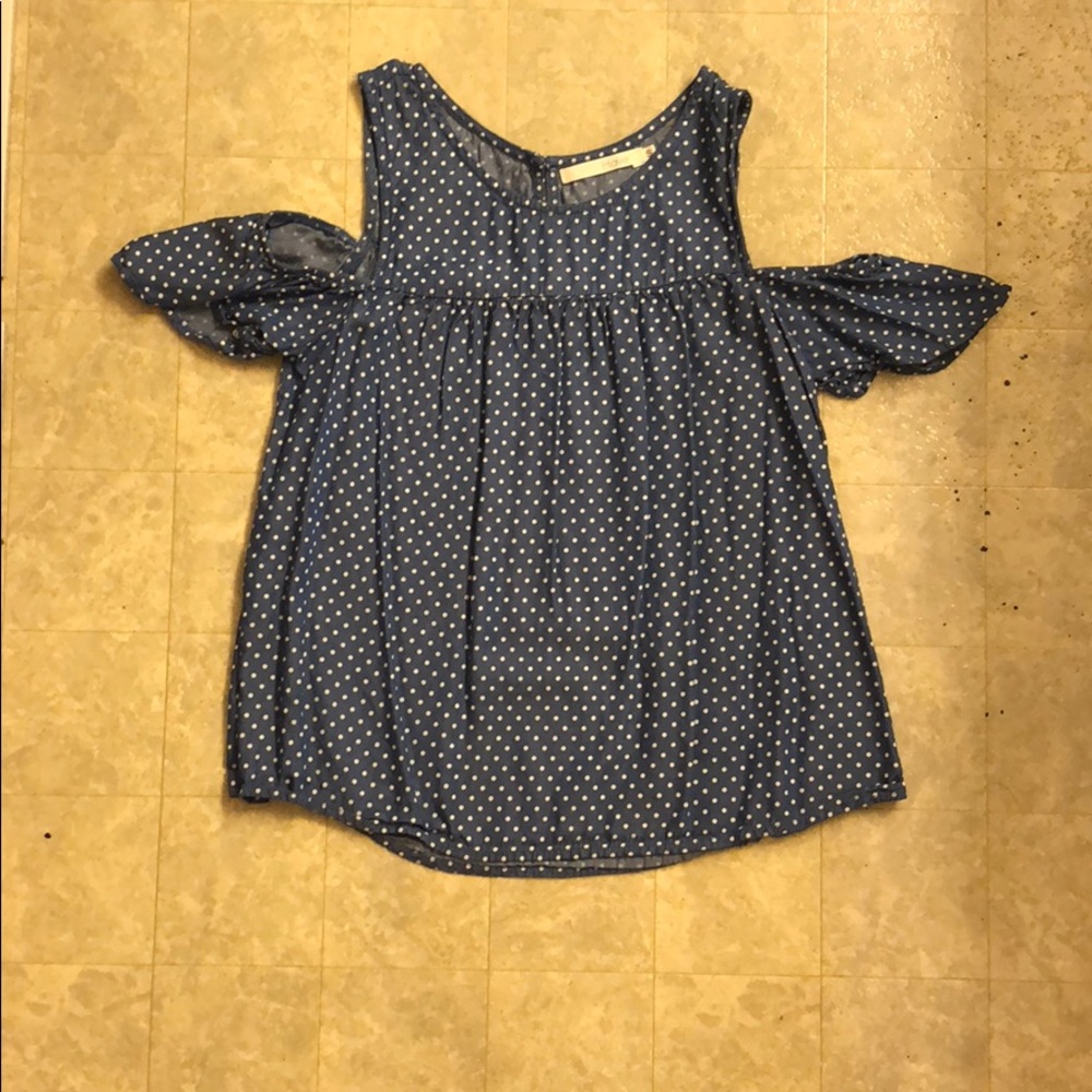 Polka Dot off the shoulder top